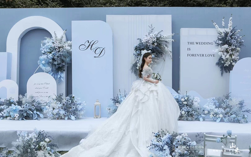 【初识】蓝白色户外小清新婚礼