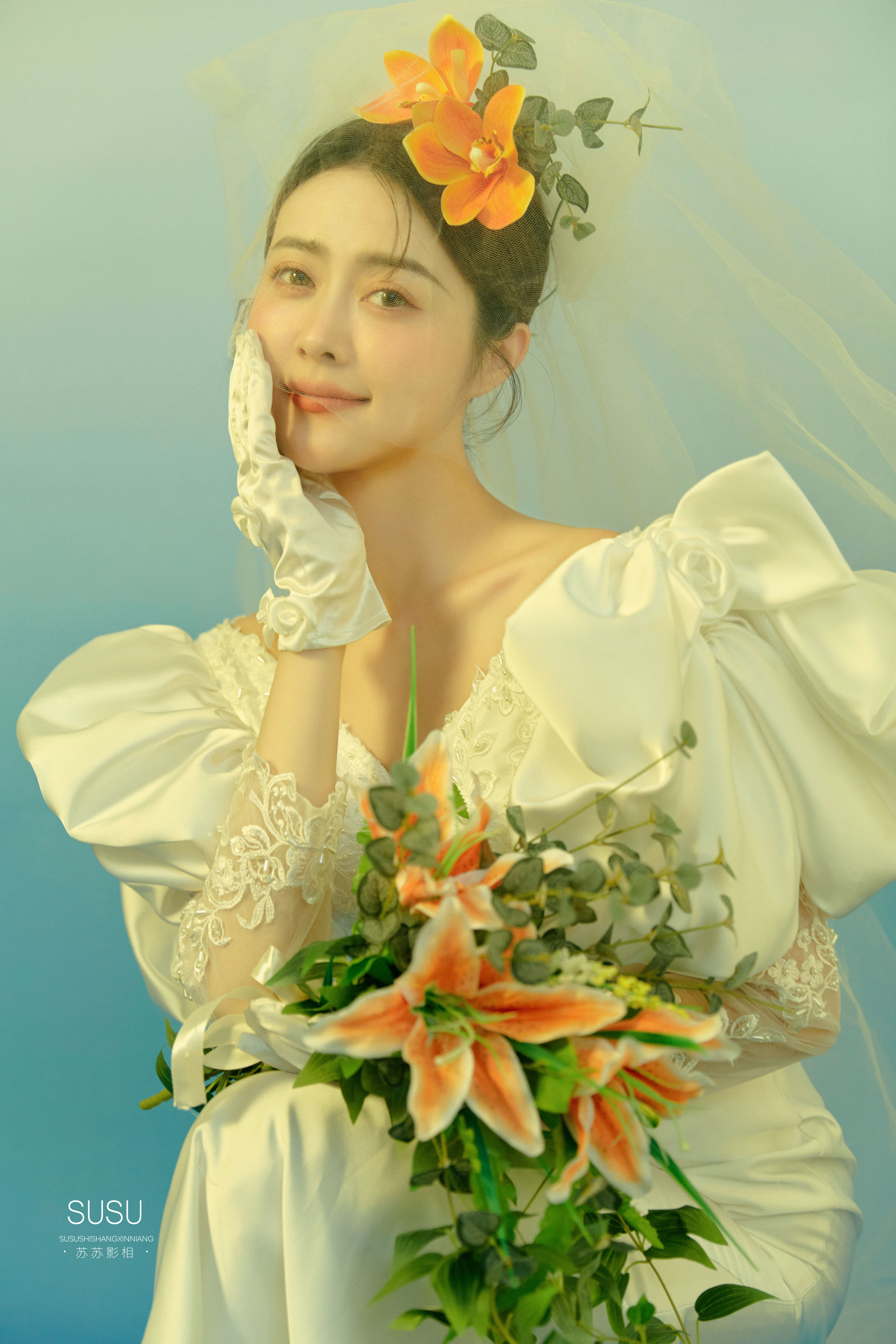 美的像80年代的港星，让婚纱照成为复古经典