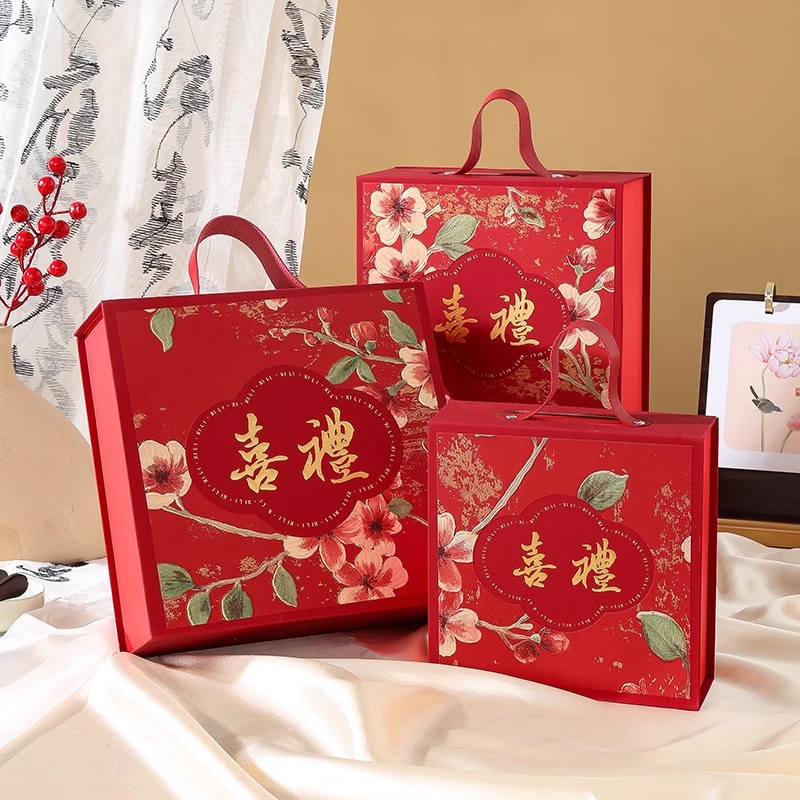 【新品】紅色中式喜禮禮盒系列