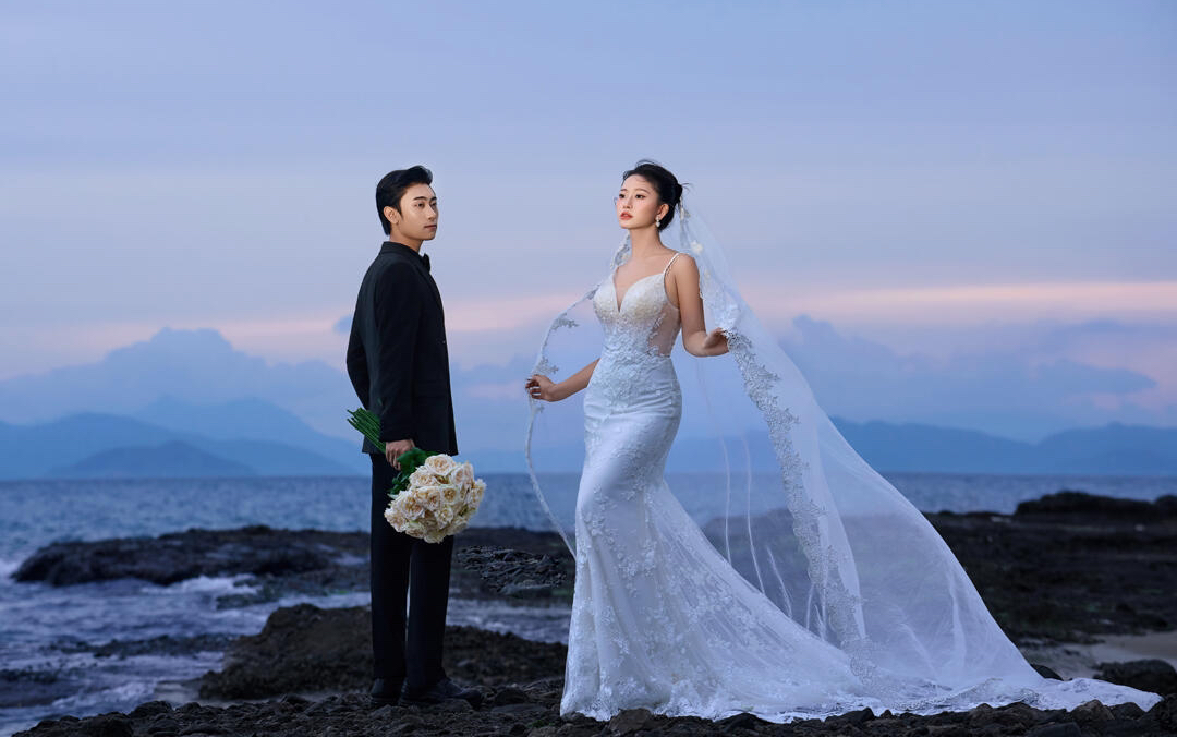 暮色海岸婚纱照｜镌刻爱情的深沉诗篇