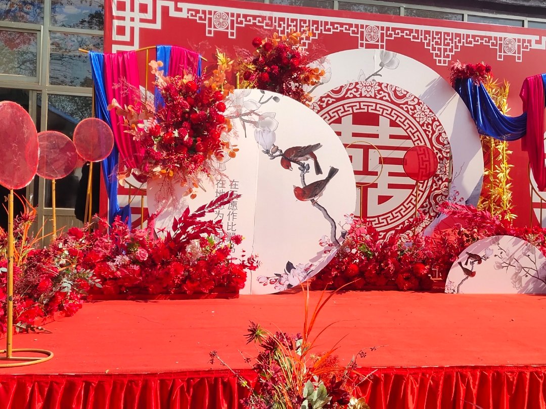中国风新中式婚礼现场效果