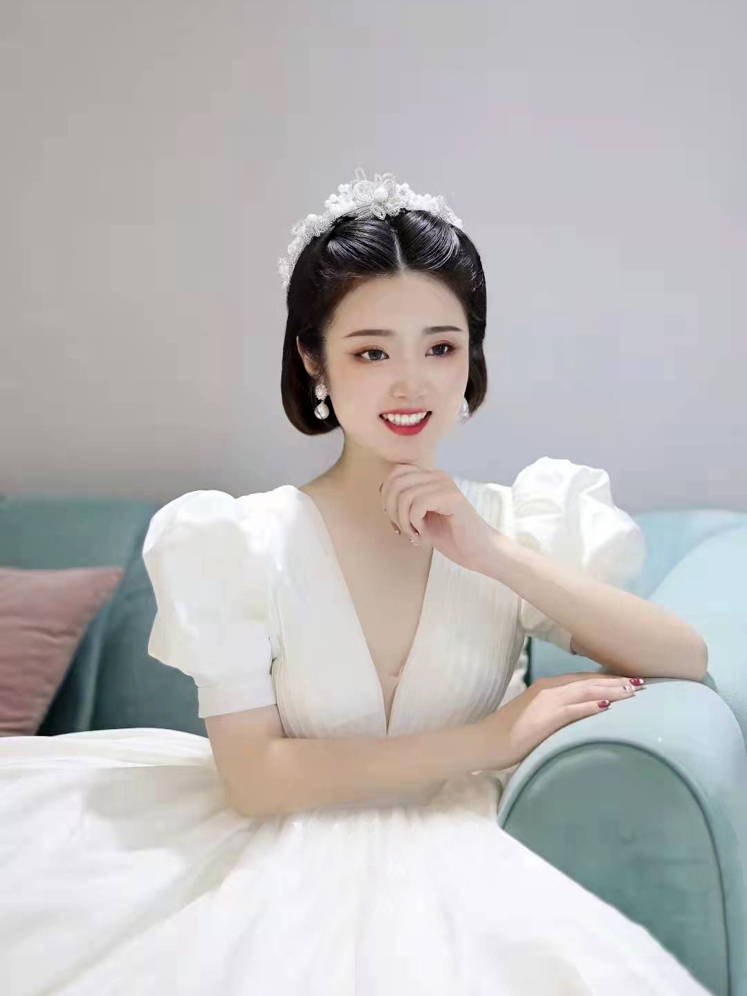 女王驾到纯中式新娘秀禾服披风