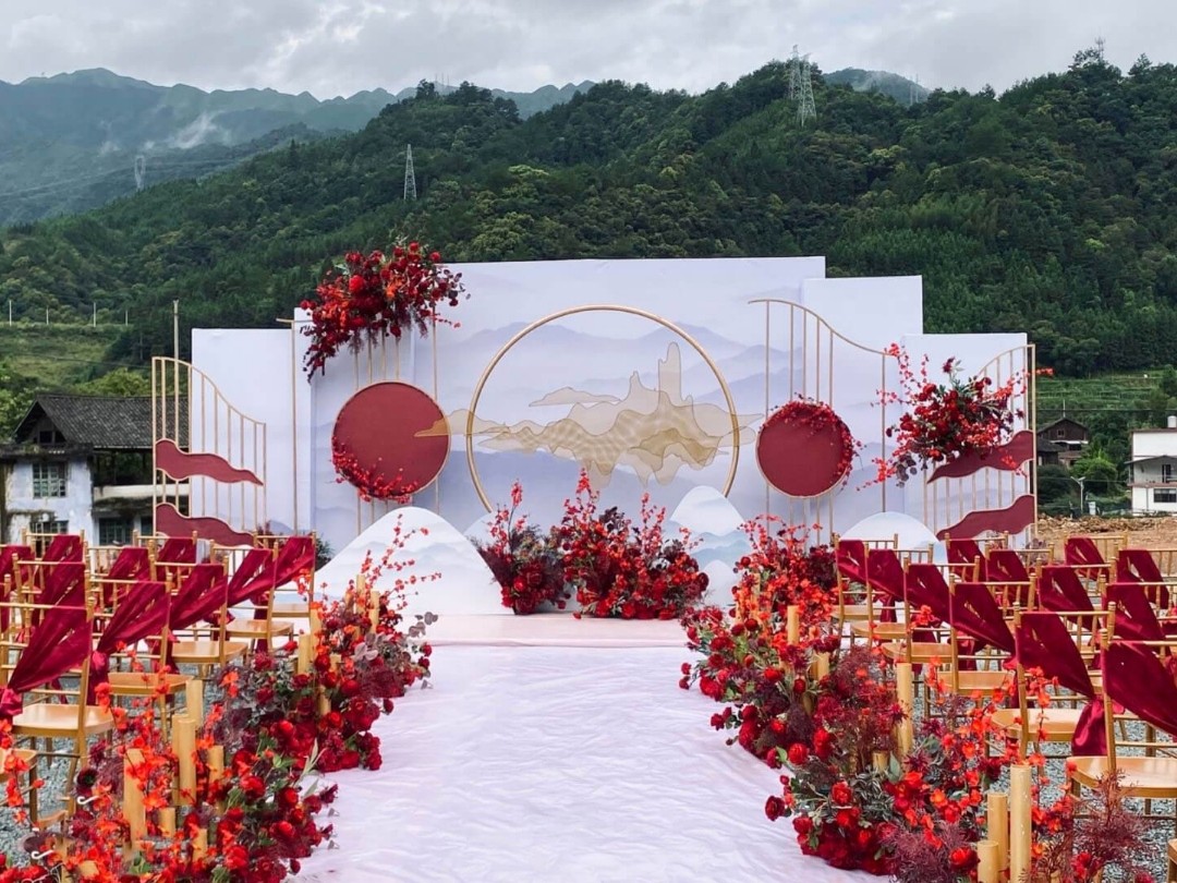 花嫁坊婚庆  户外新中式风格