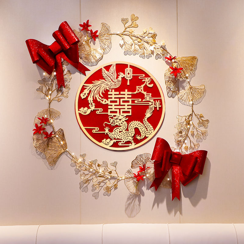 婚房布置 立体气球褶皱纸扇花装饰套餐