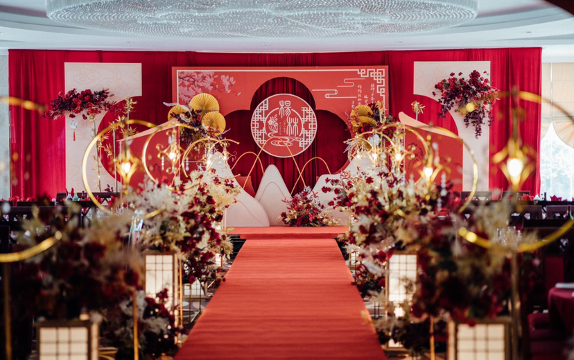 酒楼宴会厅中式性价比婚礼