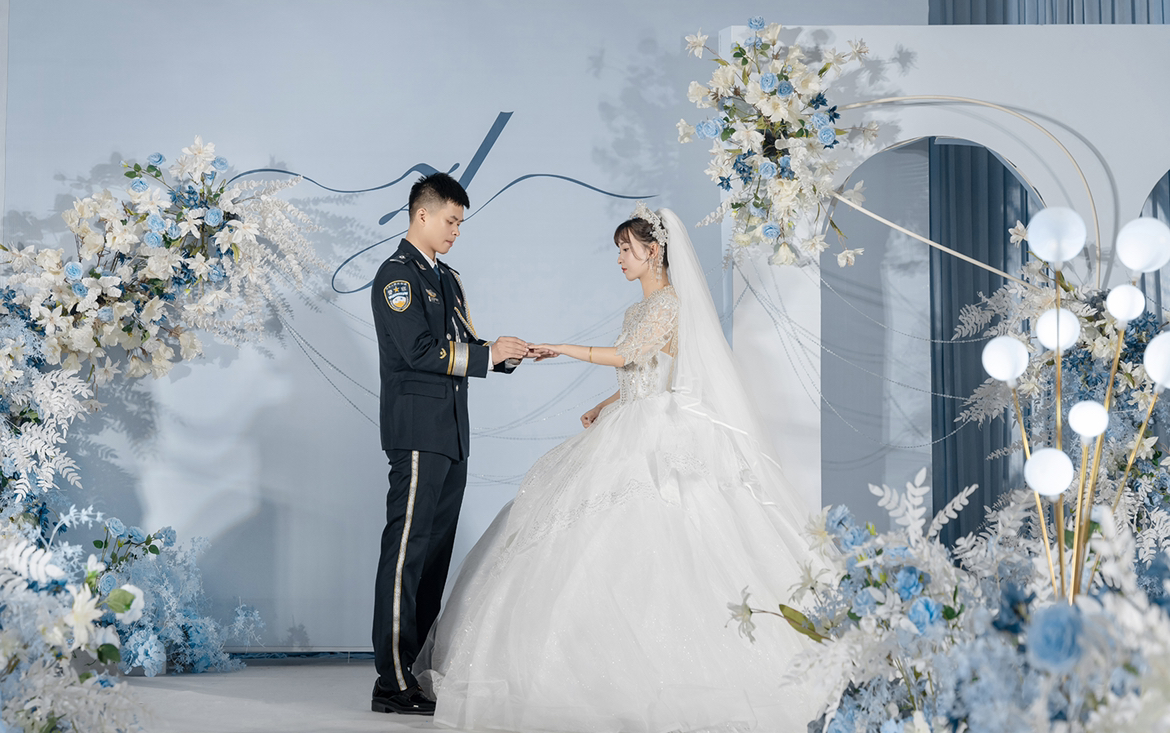 Aiwei   蓝色系婚礼