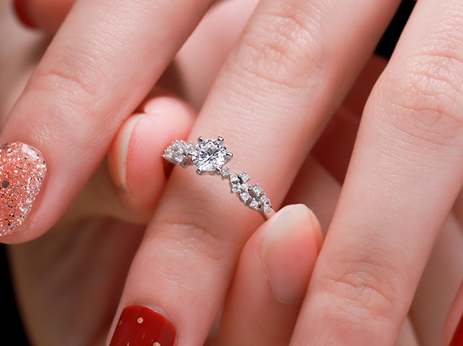 【佐卡伊】定制钻戒-星河