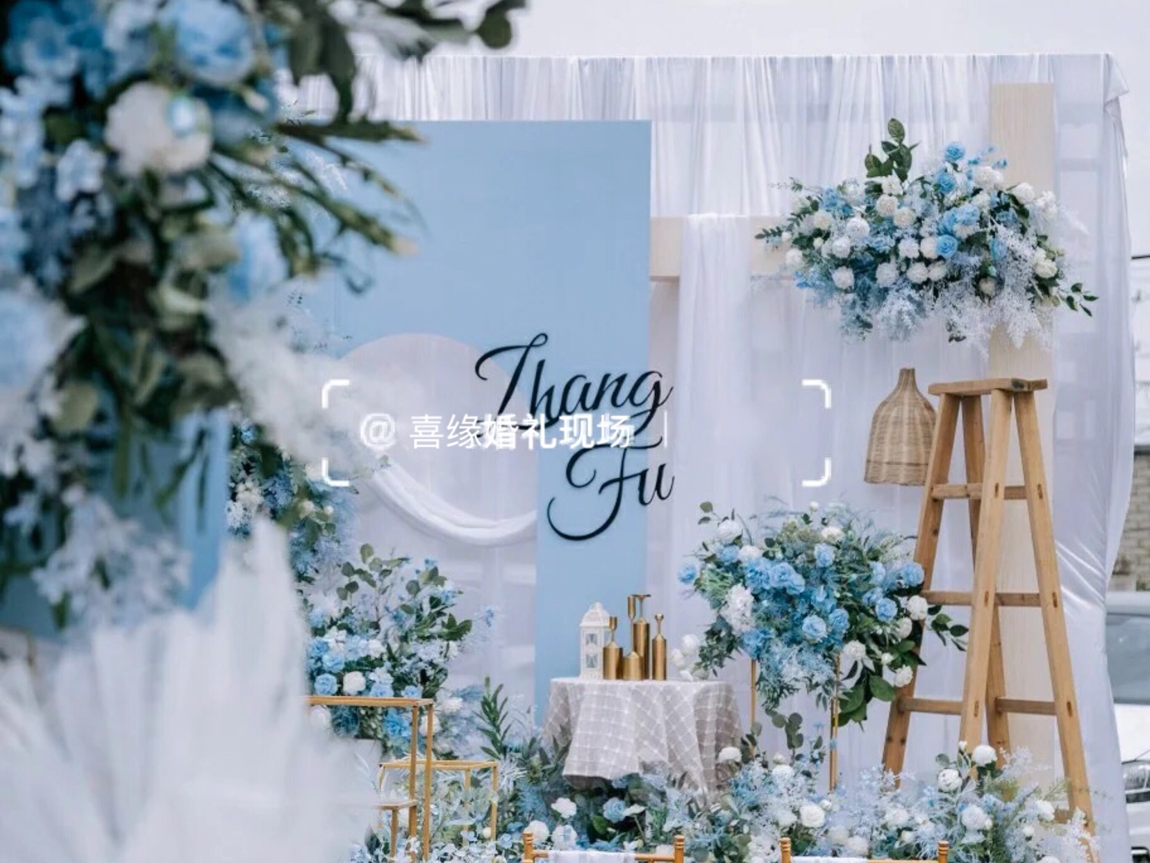 農(nóng)村戶外藍(lán)色小清新，回歸自然的靜謐與愜意