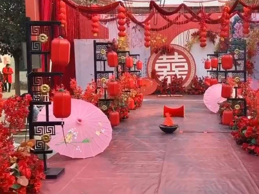 新中式户外婚礼，大气，传统，喜庆