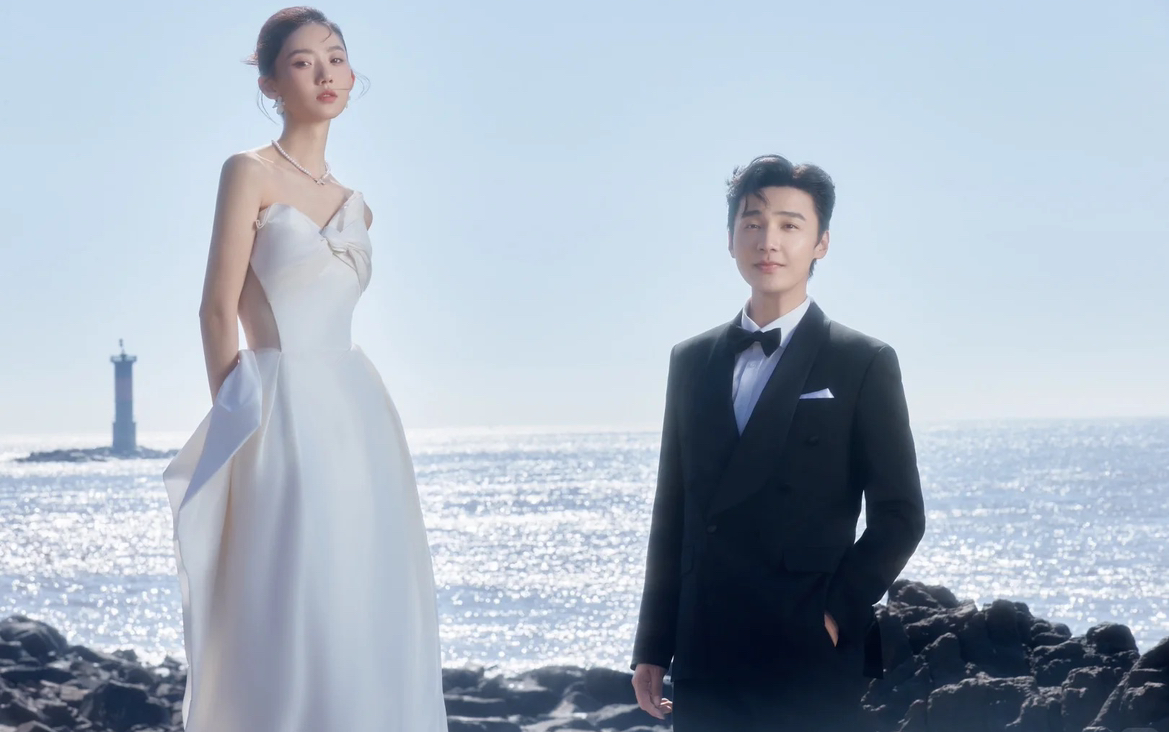 我的海景浪漫文艺婚纱照好有氛围感
