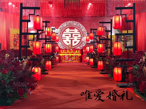 中式风格婚礼 凤冠霞帔 十里红妆