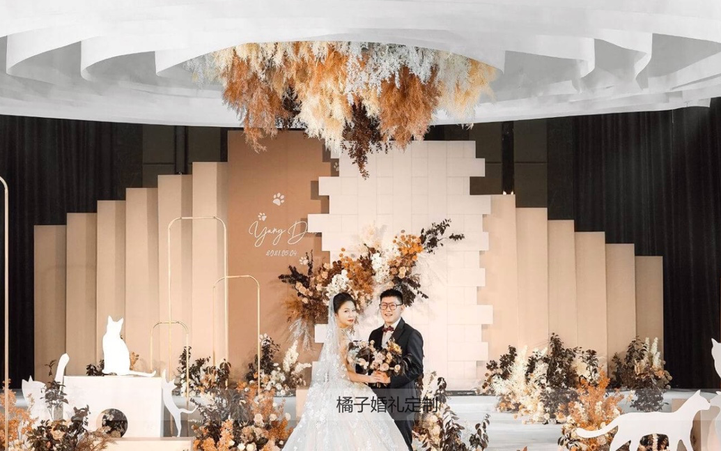 新海利海利廳香檳粉大氣婚禮