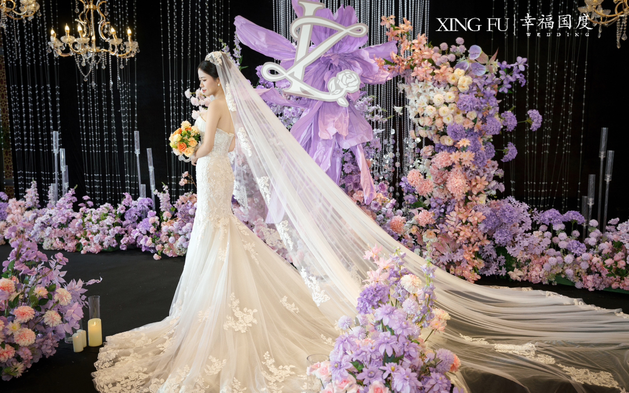 紫色韓式水晶婚禮「幸福國度婚禮」