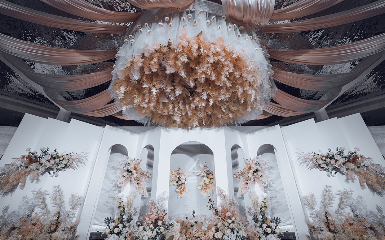 白色香槟色主题定制婚礼|守护