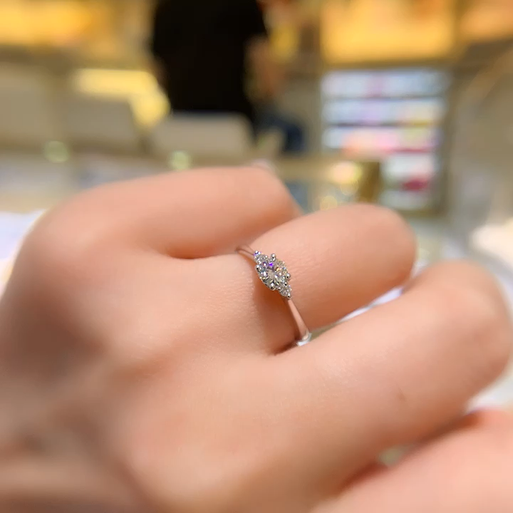 三生三世承诺钻戒30分心动定制