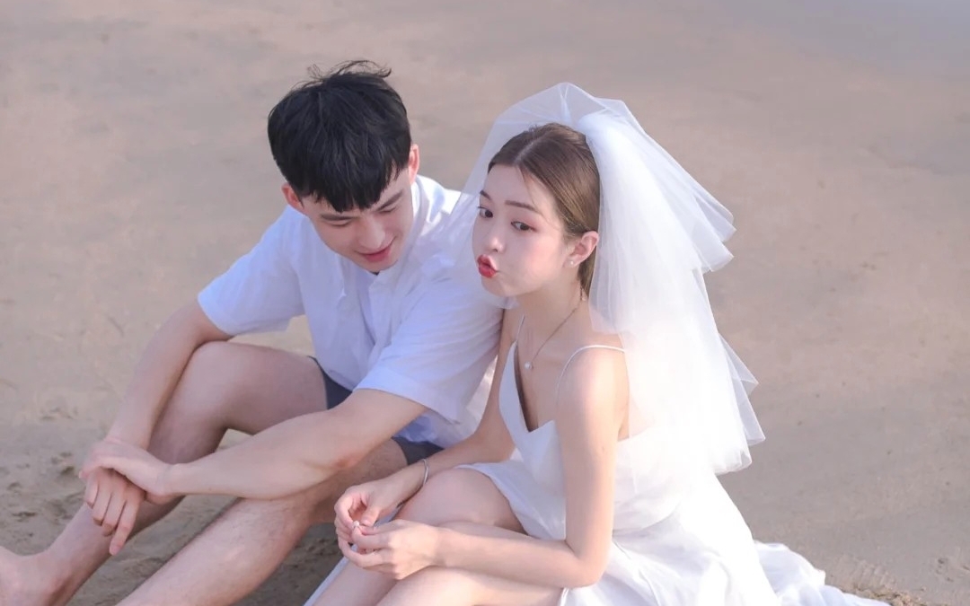 布蘭卡之戀 溫柔清新的海邊婚紗照