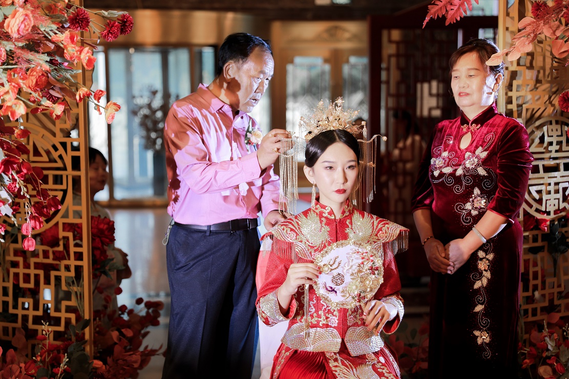 中式婚礼，婚礼记录纪实拍照，赞！