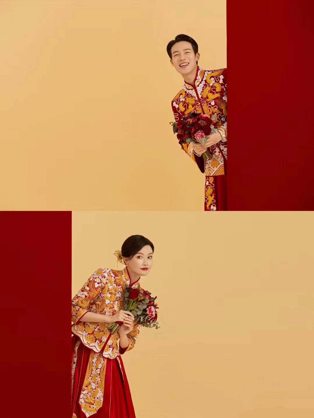 《印象元素》中式秀禾系列婚纱照