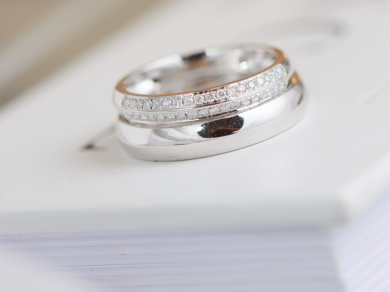 浪漫誓约钻石情侣对戒 钻石定制