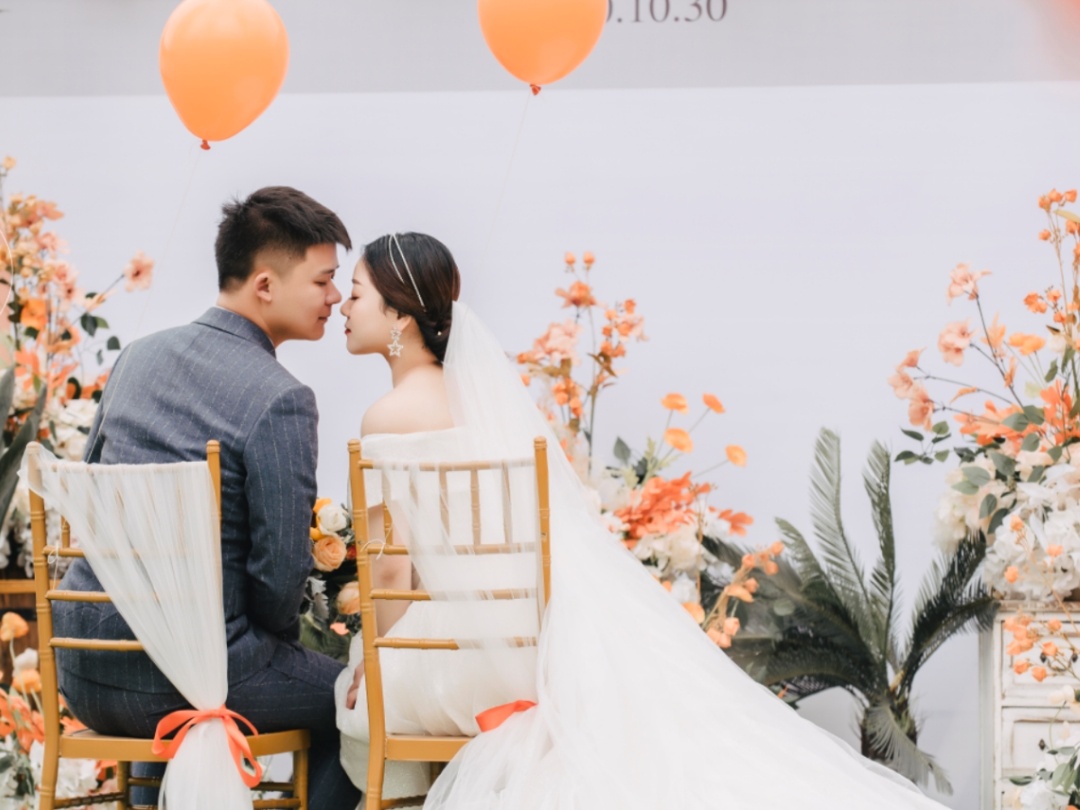 【弘蓋頭婚禮】戶(hù)外橘色系小預(yù)算婚禮