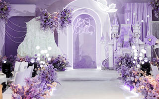 梦幻的紫色系婚礼