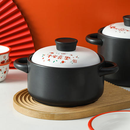 小紅花系列 陶瓷煲湯鍋砂鍋 耐高溫