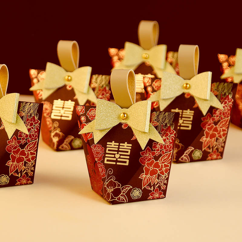 【兩份裝】新款喜糖盒禮物盒結婚糖盒專用高級感伴手禮回禮糖果盒包裝盒