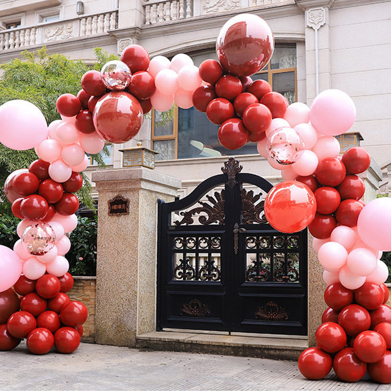 【包郵】結婚氣球拱門一套迎親布置拱門氣球套裝