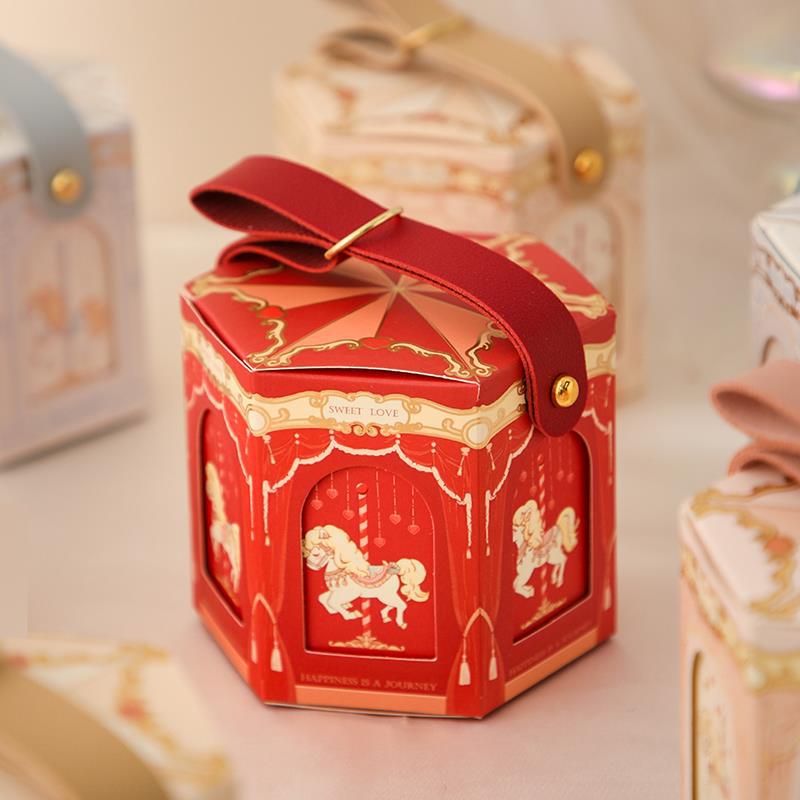 【新款】糖盒结婚喜糖盒高级感喜糖盒子空盒婚礼专用网红欧式新款个性礼盒