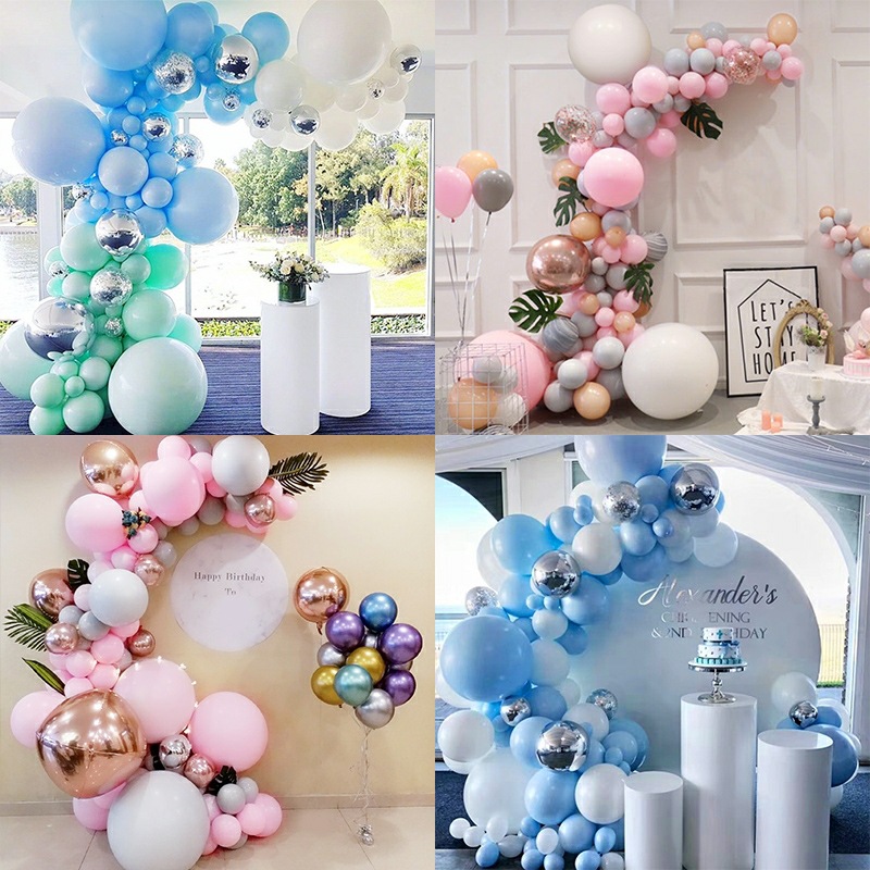 氣球鏈套裝不規則拱門氣球周歲生日派對婚禮開業布置裝飾