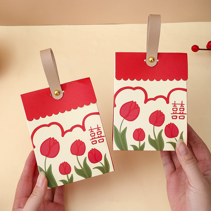 【買1送1】新款手提中式婚禮結婚伴手禮禮盒簡約糖果高級ins風喜糖盒