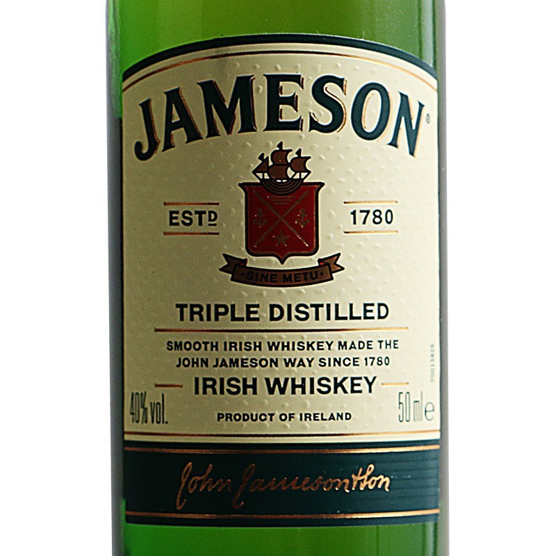 JAMESON尊美醇愛爾蘭進口威士忌 占美神占美臣迷你威士忌酒版50ml