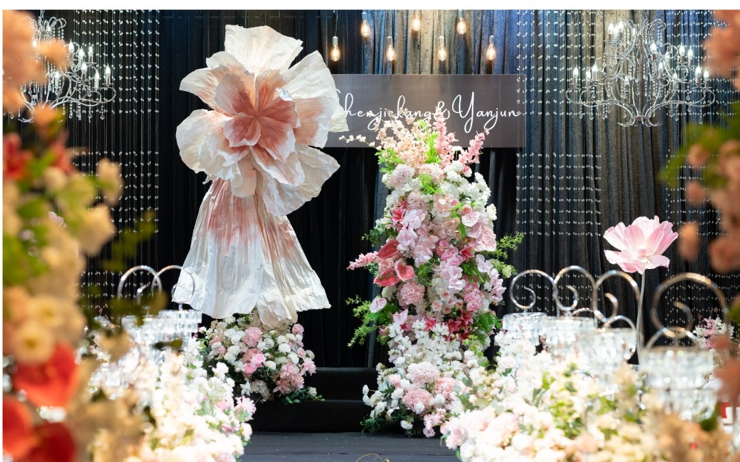 预算1W+全包的韩式粉色水晶婚礼