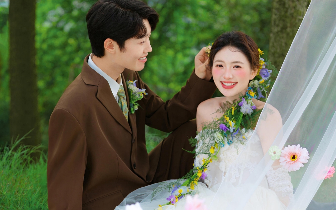 【婚紗照】闖進春日里，邂逅氧氣感滿滿的你