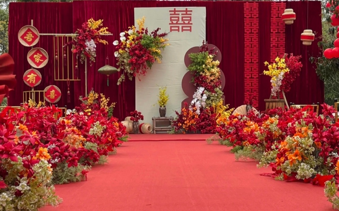 【巴黎婚禮】紅色系老輩子喜歡的色系