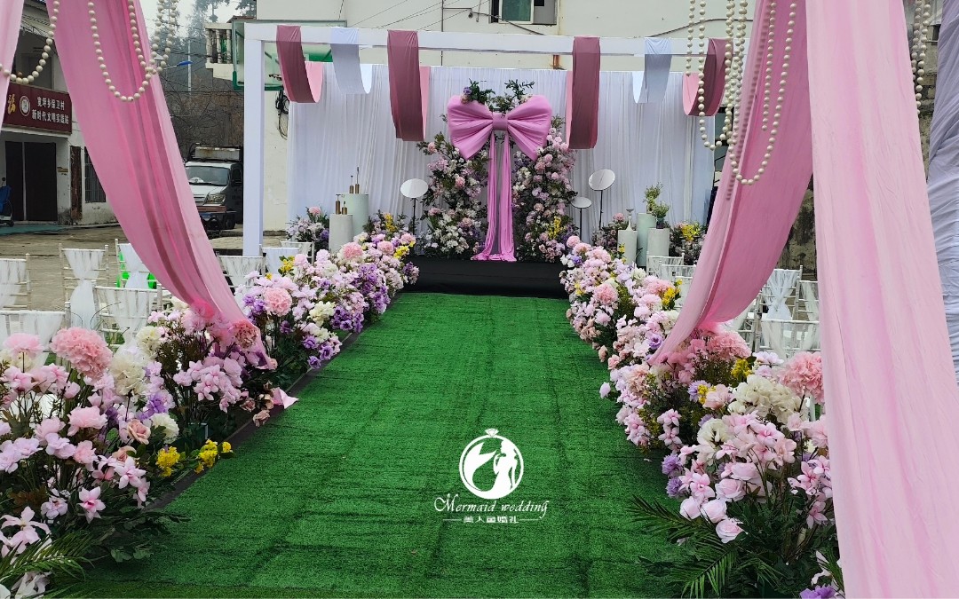 【美人鱼婚礼】铜仁思南户外粉色婚礼