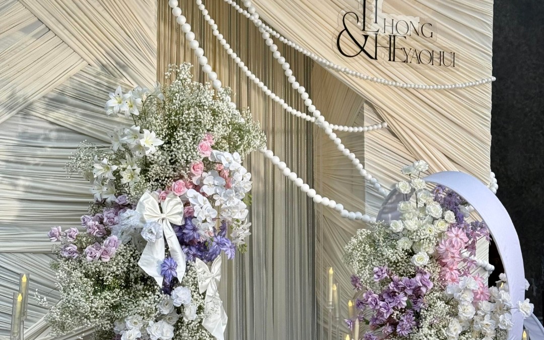 韓式布幔迎賓區(qū)