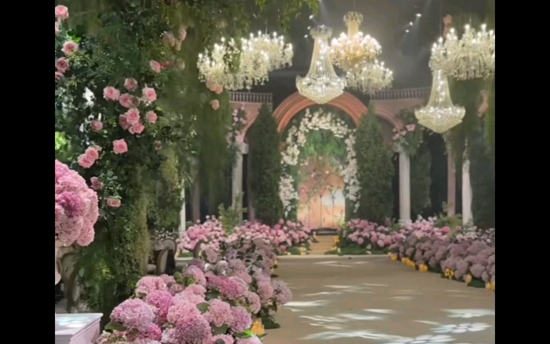 粉色歐式花園婚禮