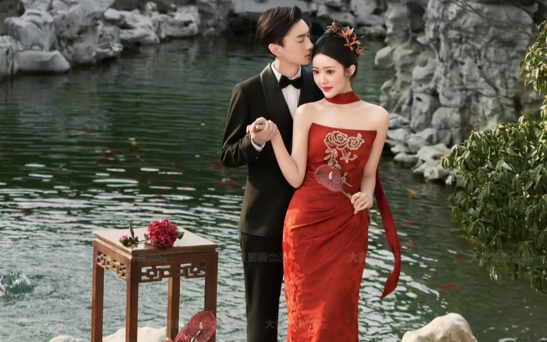园林艺术主题风格婚纱照