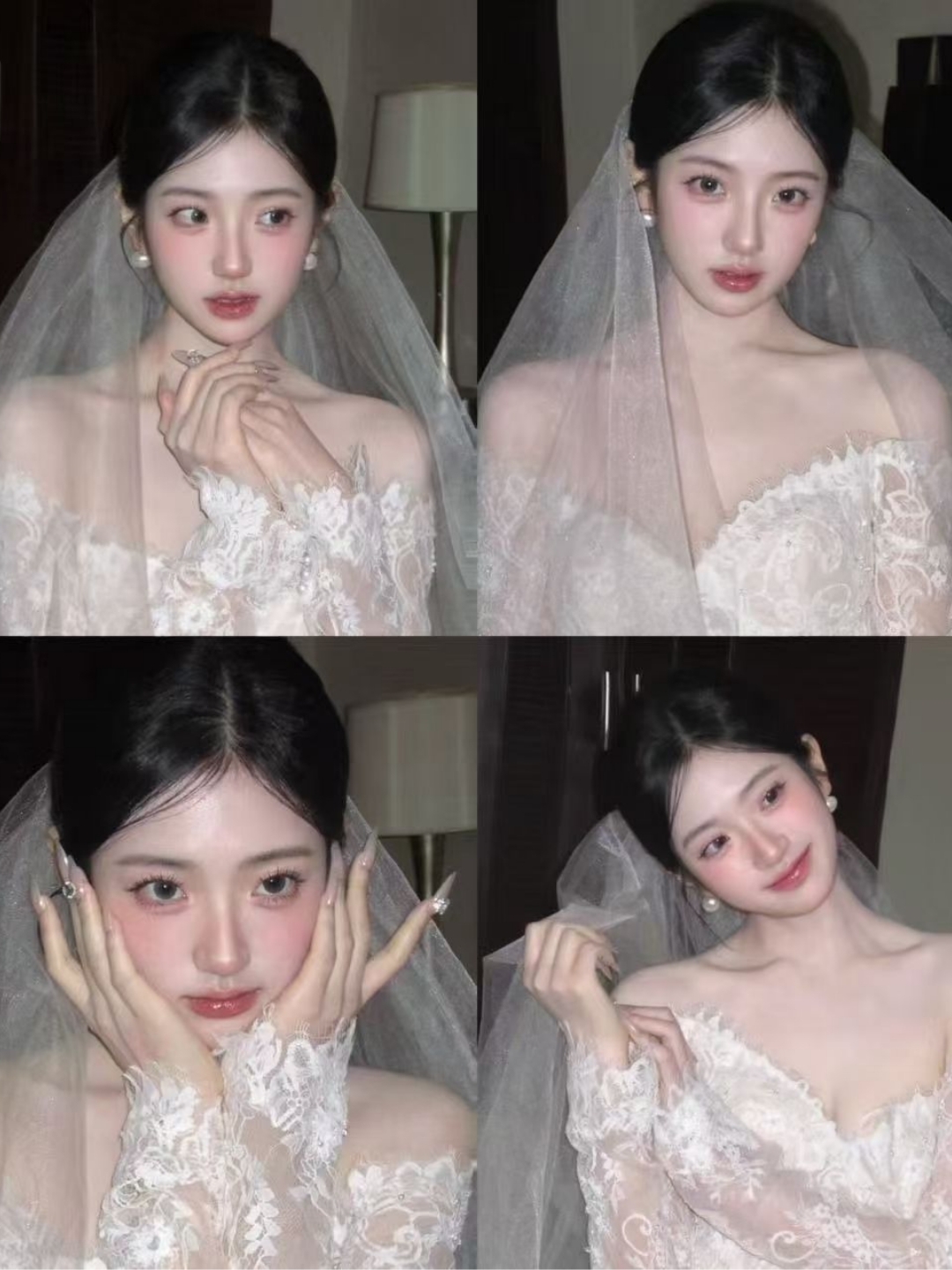 被问爆的纯欲白纱妆造分享🤍