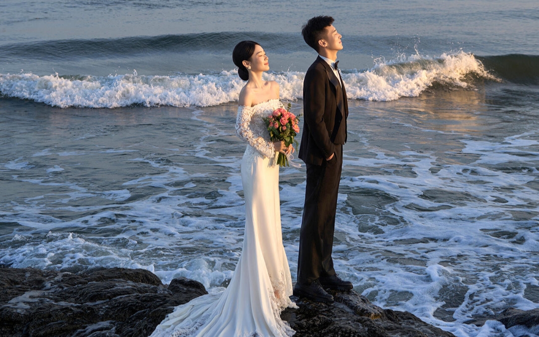 三亚瞧石海景婚纱照