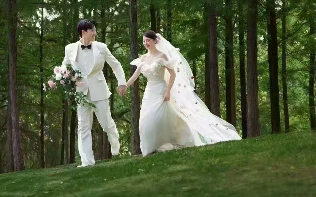 森系唯美浪漫婚紗照