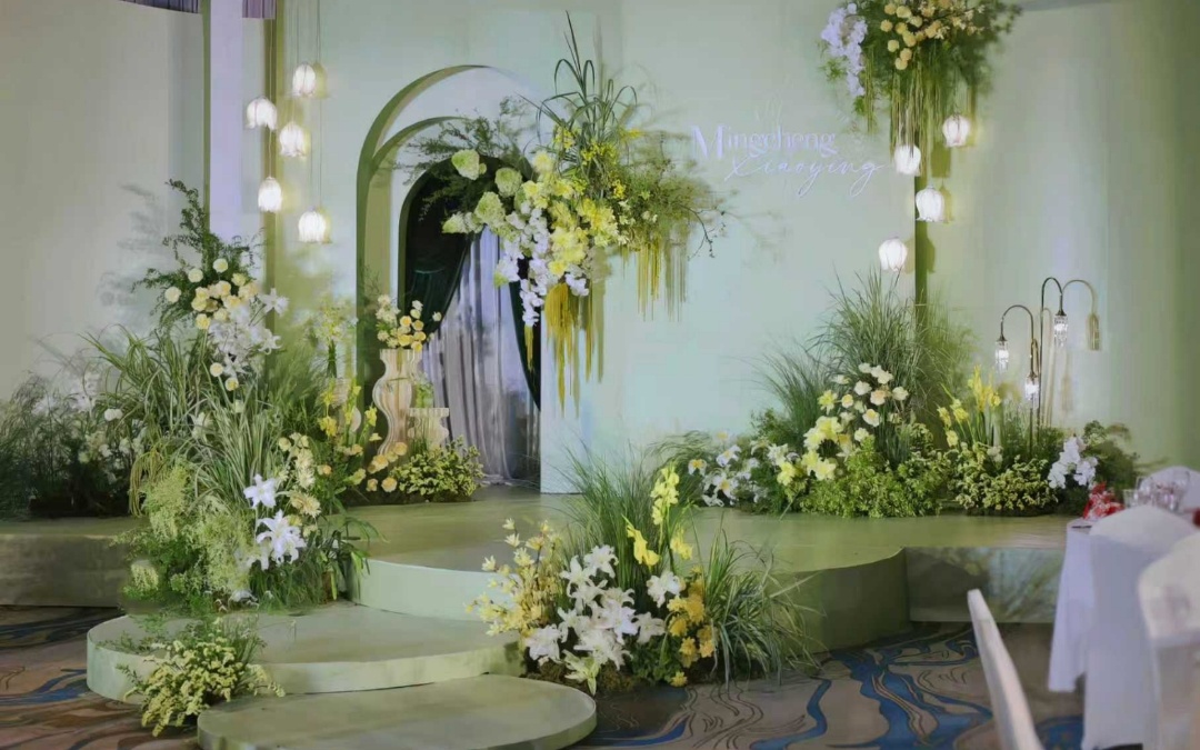 室内野生感婚礼，满满的野趣