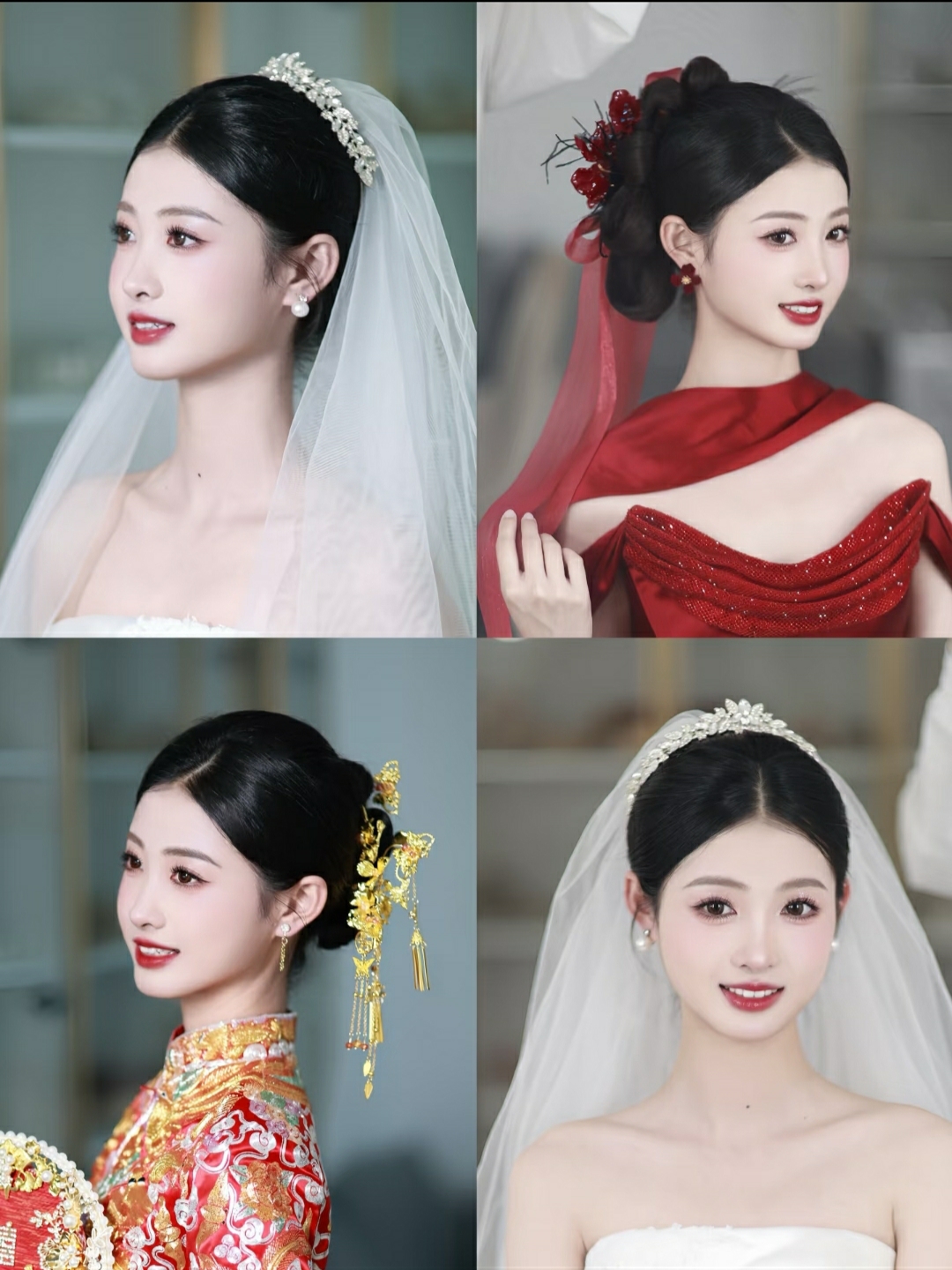 新娘试妆花絮‖大气大气新娘造型👰🏻👰🏻