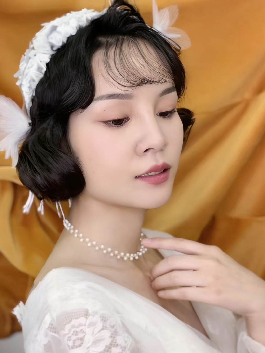 轻复古新娘妆造