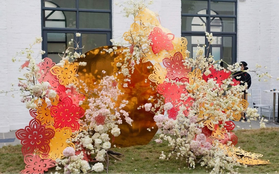 （缘梦阁）红金色新中式迎宾区