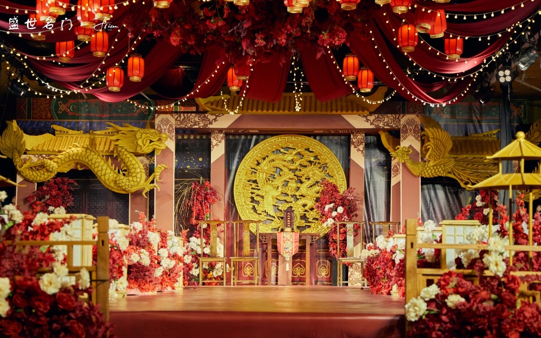 红色系中式婚礼