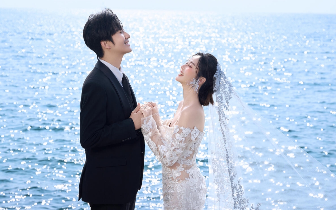 图匠旅拍 海景礁石婚纱照