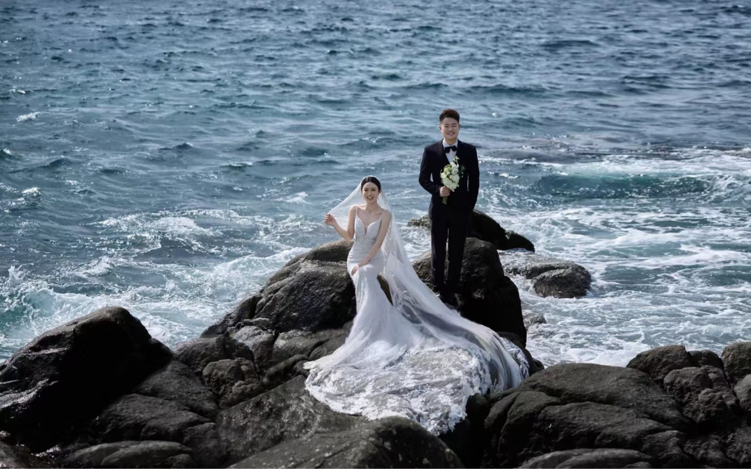 三亞瞧石海景婚紗照