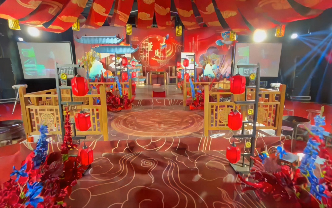 大棚空间演绎中式婚典